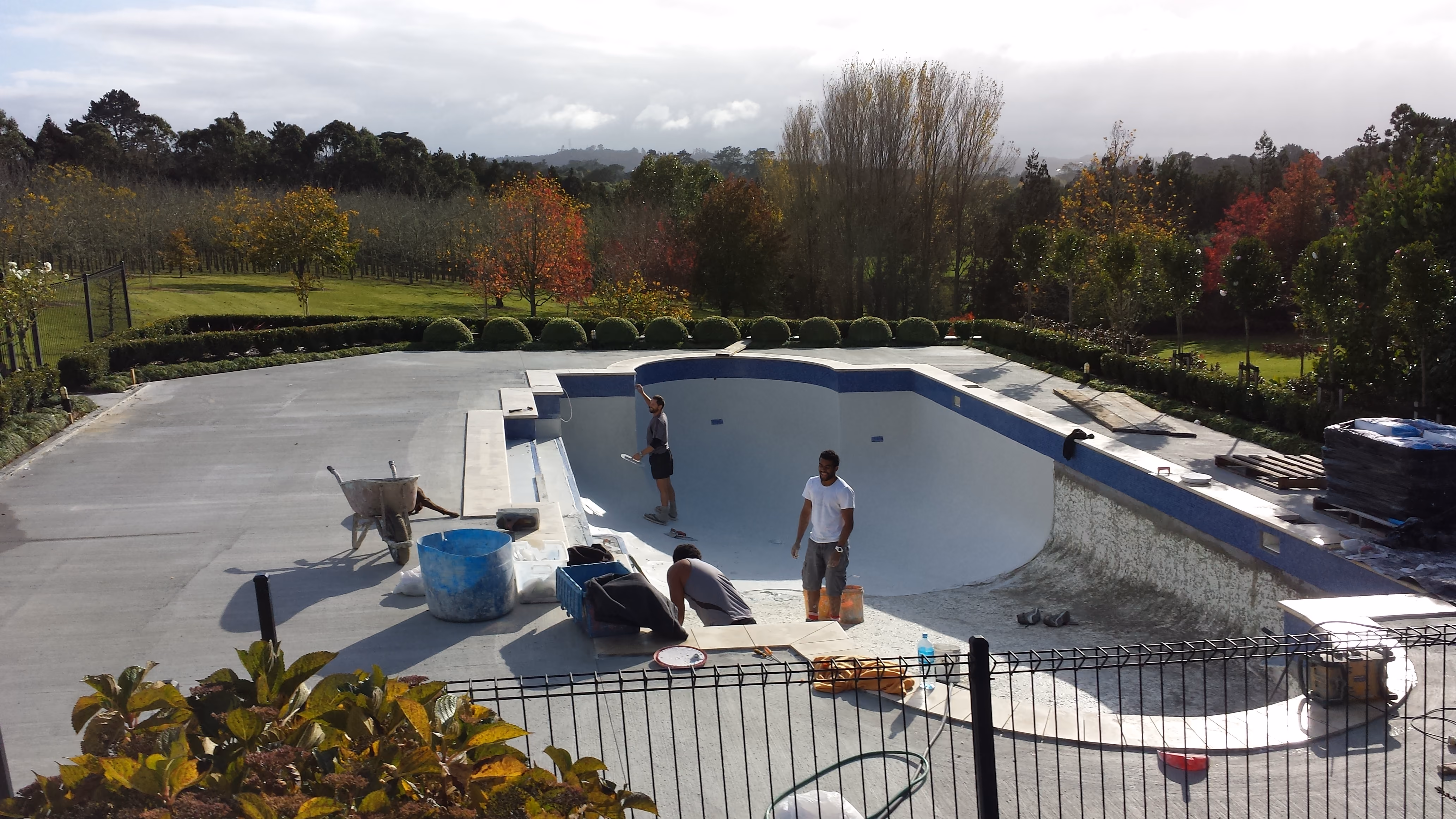 Pool renovations, resurfacing and plastering for worn, tired or deteriorating swimming pools.