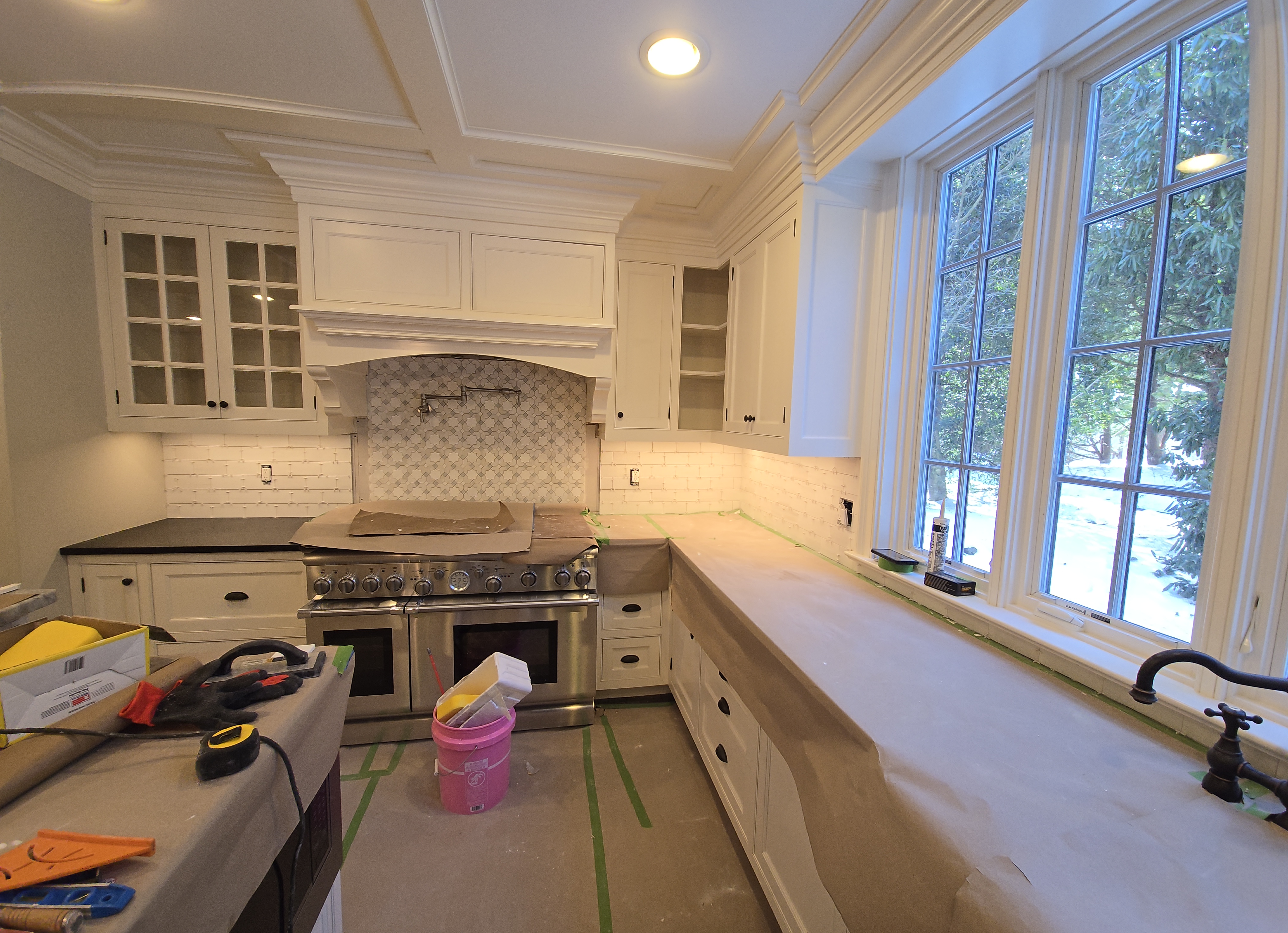 image of renovation process - painting