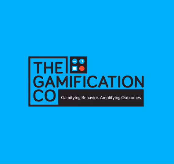 Logo of The Gamification Co with icons and the tagline Gamifying Behavior Amplifying Outcomes.
