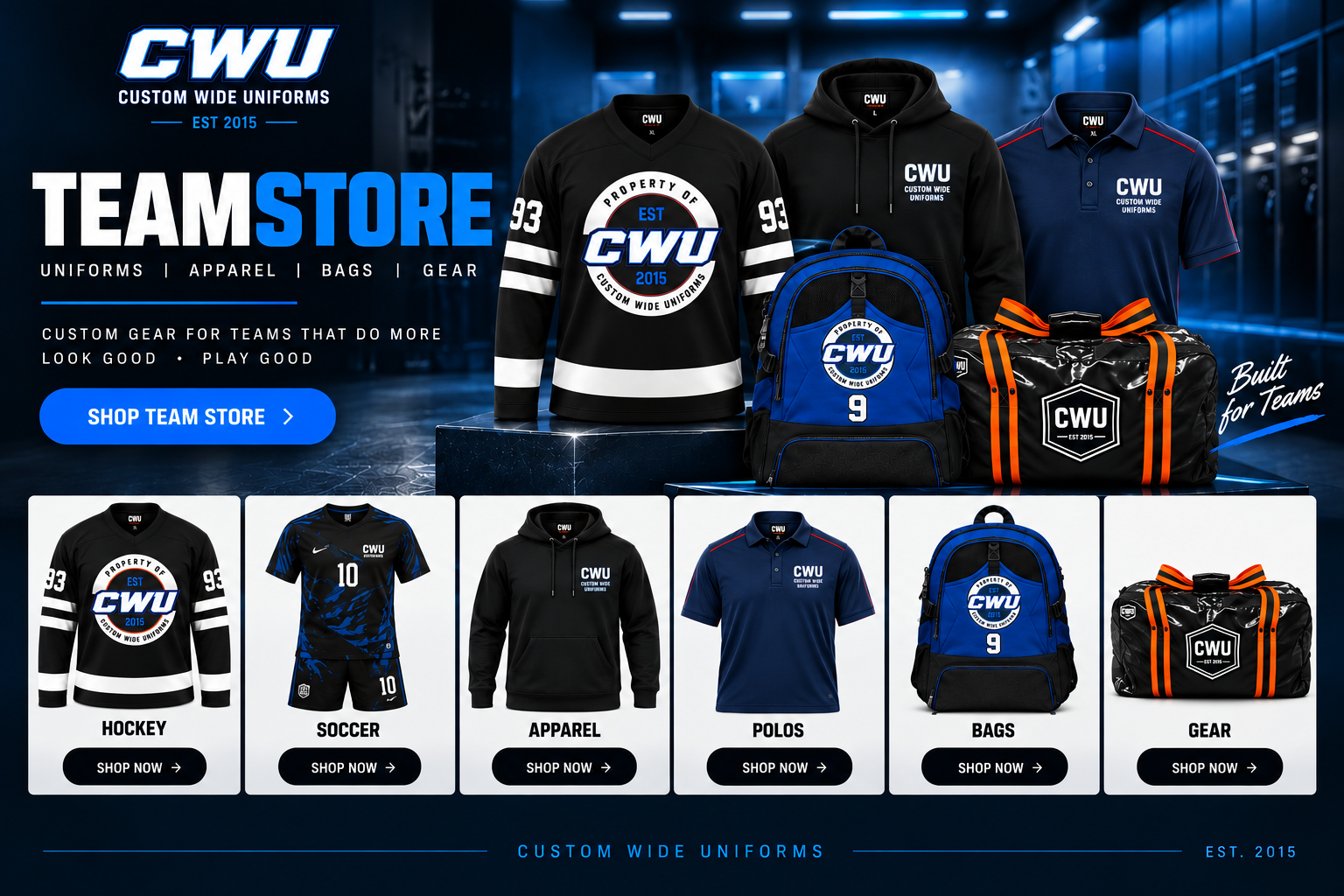 Team Store Example Mockup