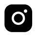 Instagram social media app icon in black.