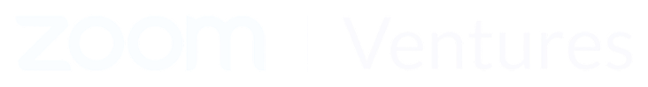 Zoom Ventures logo with the word Zoom and Ventures separated by a vertical line on white background.