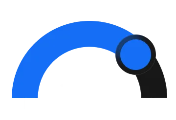 Progress arc mostly blue with label "<24 Hours" and a circular marker near the end.