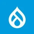WordPress logo with white stylized W inside a circle on a blue background.