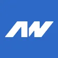 WordPress logo with white stylized W inside a circle on a blue background.