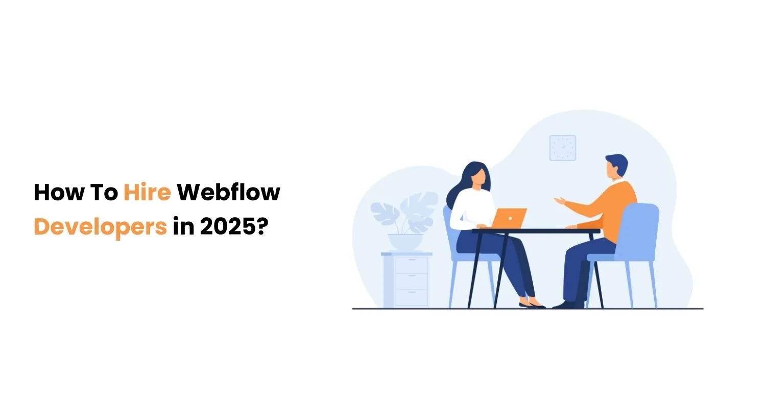 How To Hire Webflow Developers in 2025? - Appsrow blog featured image.