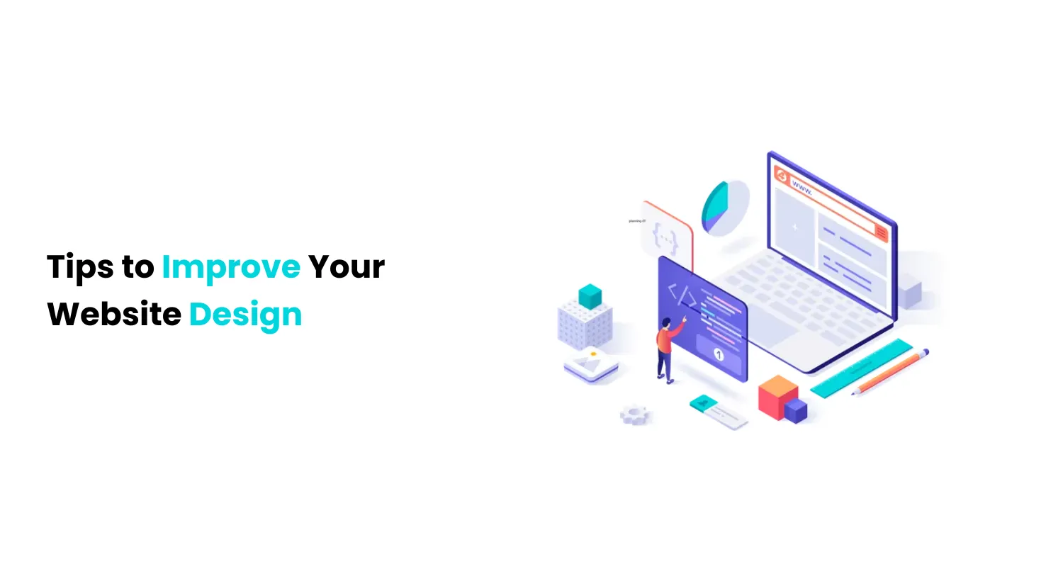 Tips to Improve Your Website Design - Appsrow blog featured image.
