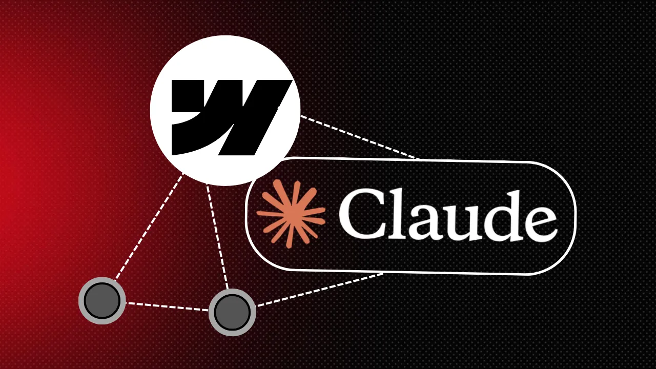 Webflow to Claude MCP Connector - Appsrow blog featured image.