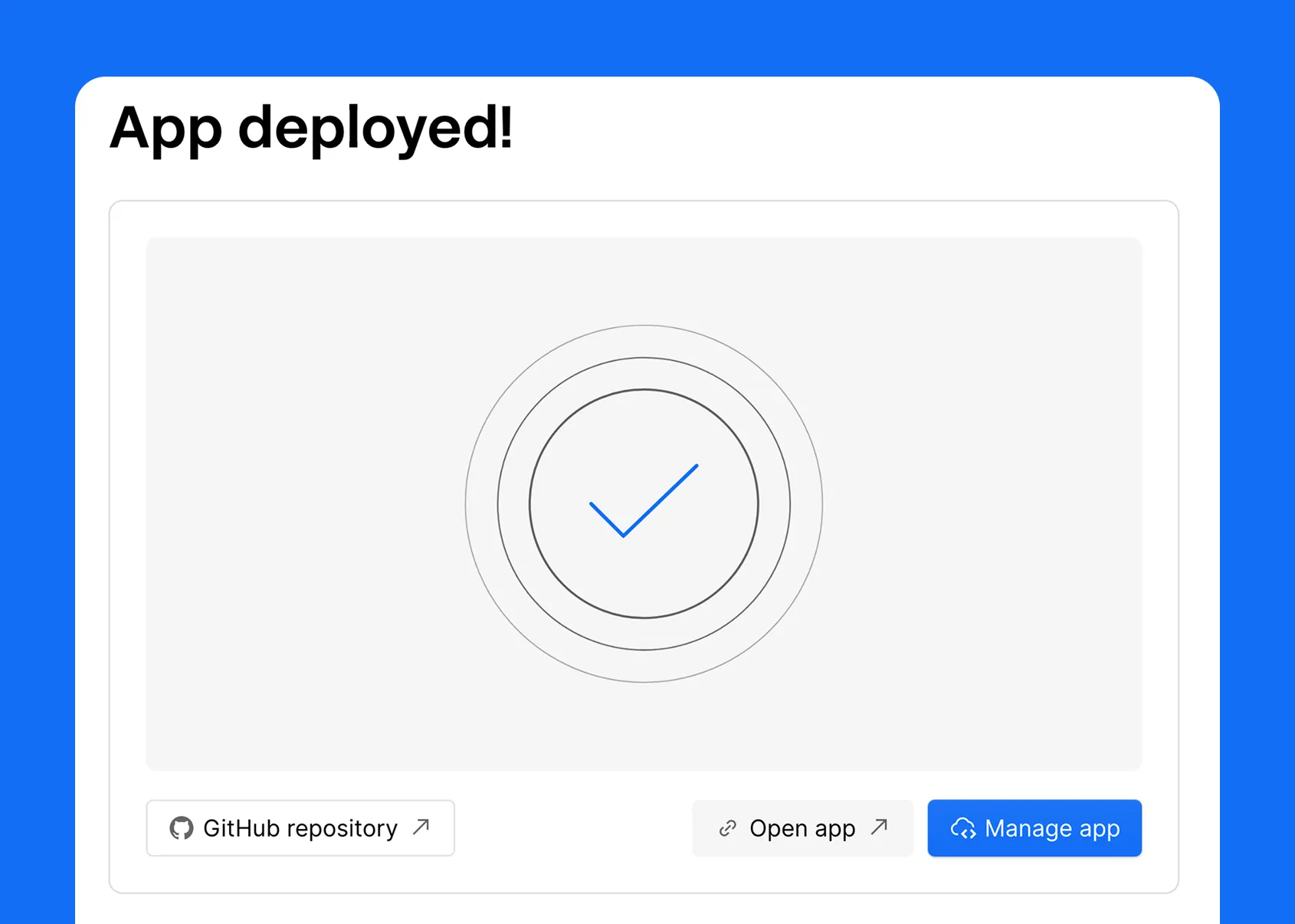 one click deploy a starter