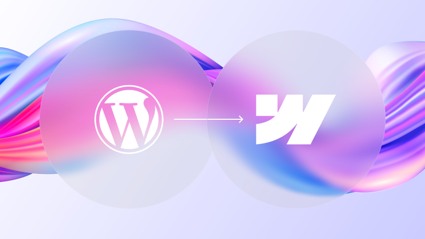 WordPress to Webflow Migration: Simple Step-by-Step Guide for Beginners - Appsrow blog featured image.