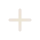 Small gray plus sign symbol on white background.