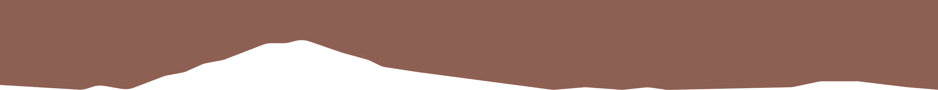 Brown horizontal silhouette of mountain range on a black background.