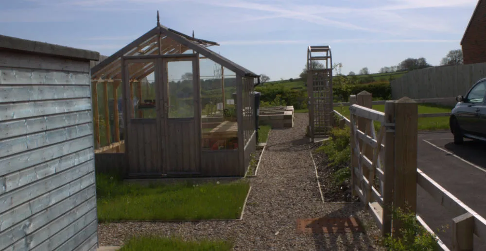 New Greenhouse for New Beds for Garden Plot at Castle Vale