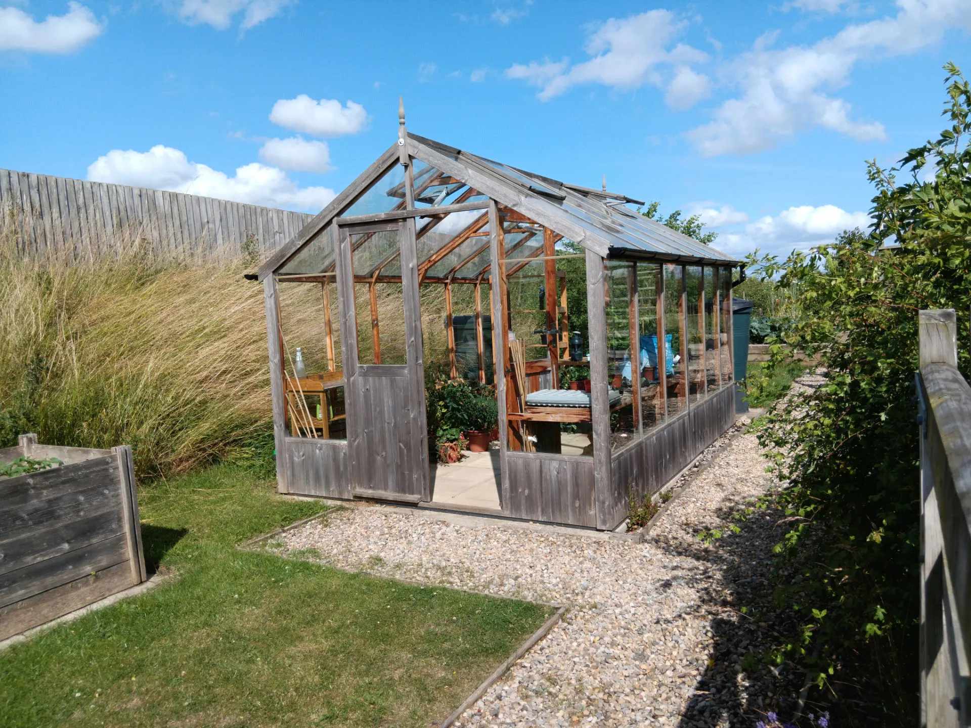 New Greenhouse for New Beds for Garden Plot at Castle Vale