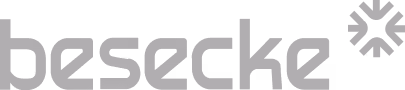 The word 'besecke' in stylized gray lowercase letters. besecke logo.