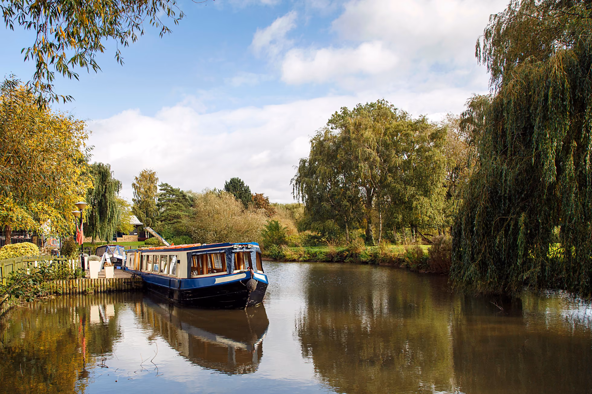 canal boat in Worcestershire