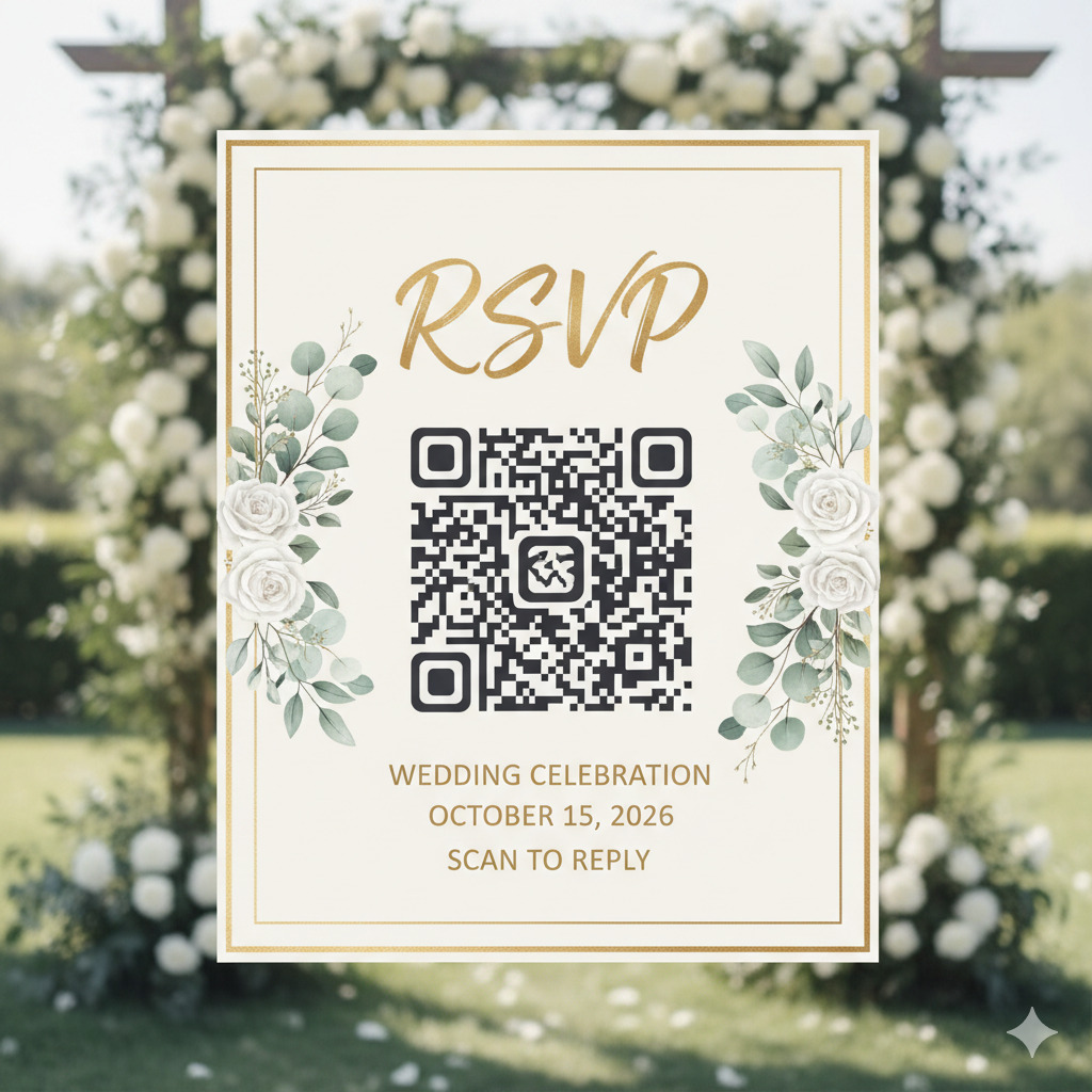 Wedding Invitation with QR Code: A Modern Way to Manage RSVPs