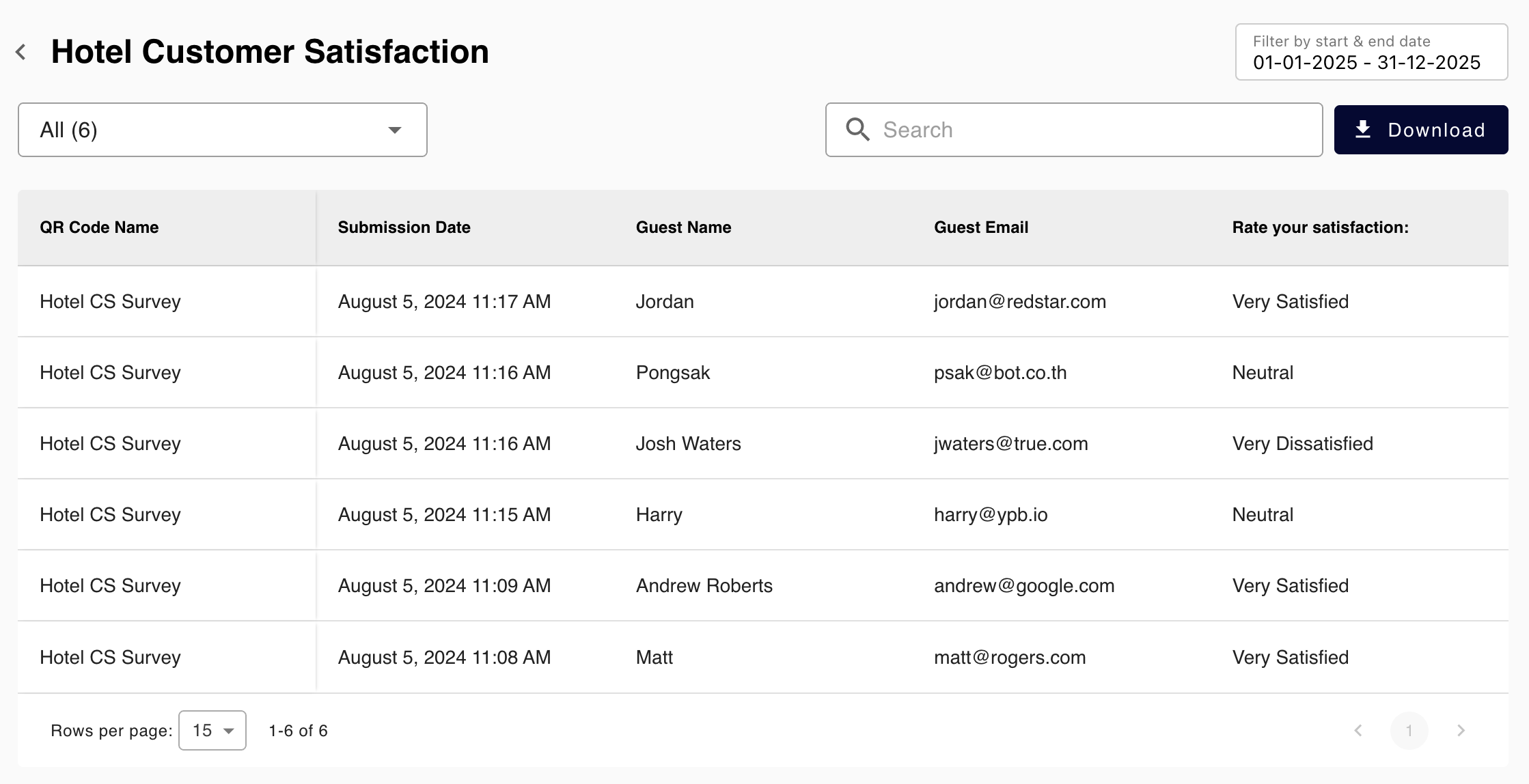 Export as CSV
