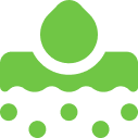 Pictogramme Surfaces hydro-absorbantes