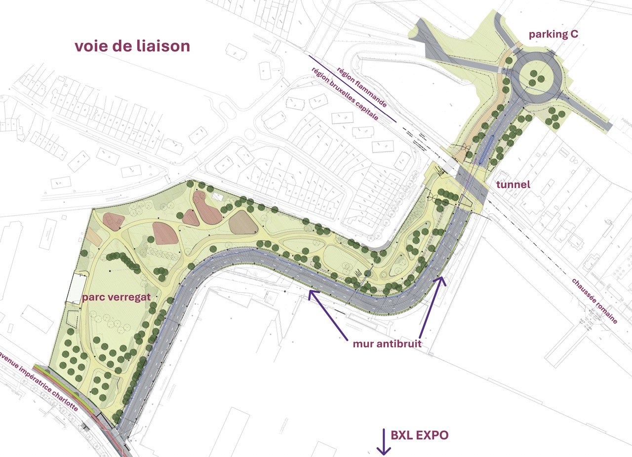 Octobre 2023 : Feu vert pour la voie de liaison entre le parking C et l’avenue Impératrice Charlotte