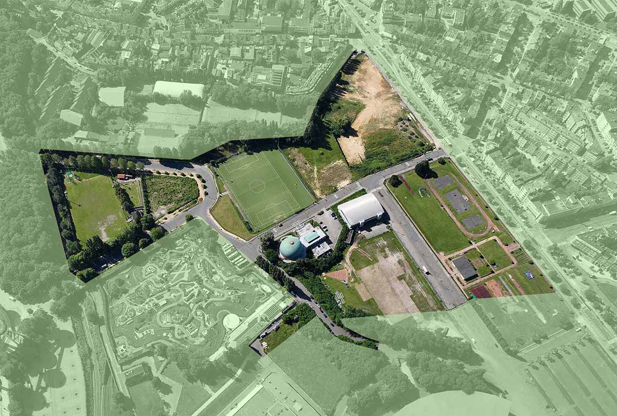 Visualisatie van het Sportpark