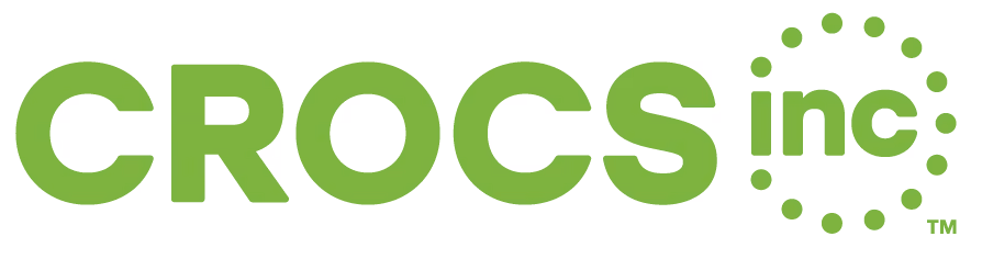 Crocs, Inc. logo in green.