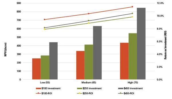 P2P lending investment returns comparison chart showing ROI performance across low, medium, and high risk categories with different investment amounts