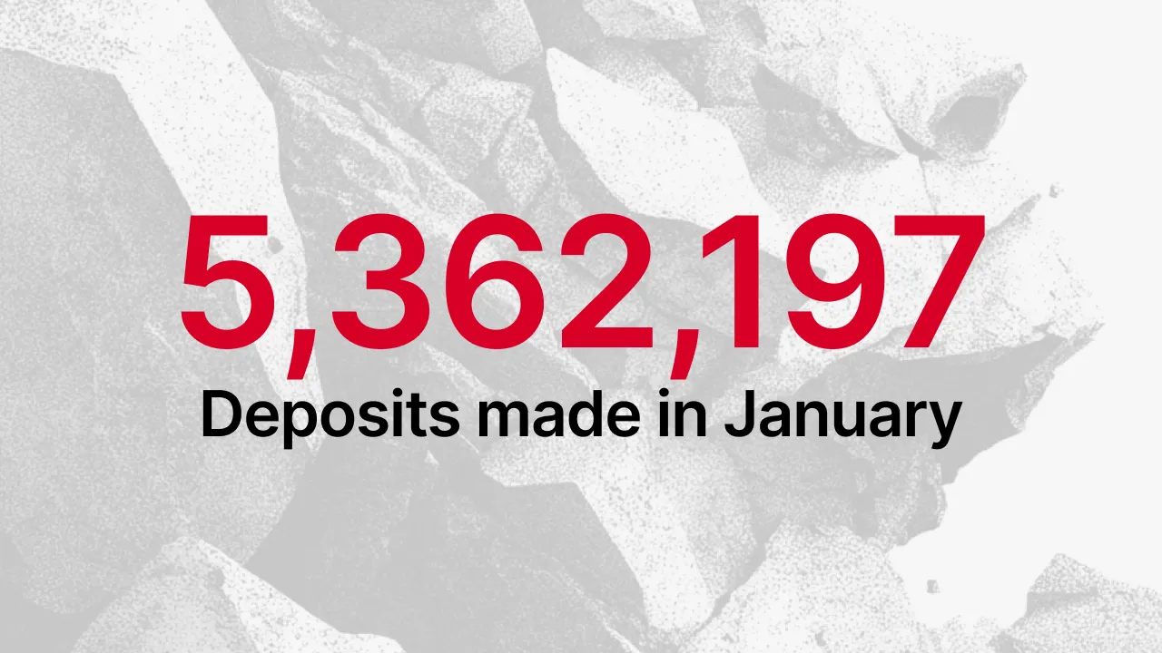 Total deposits made on Maclear platform in January 2026: €5,362,197