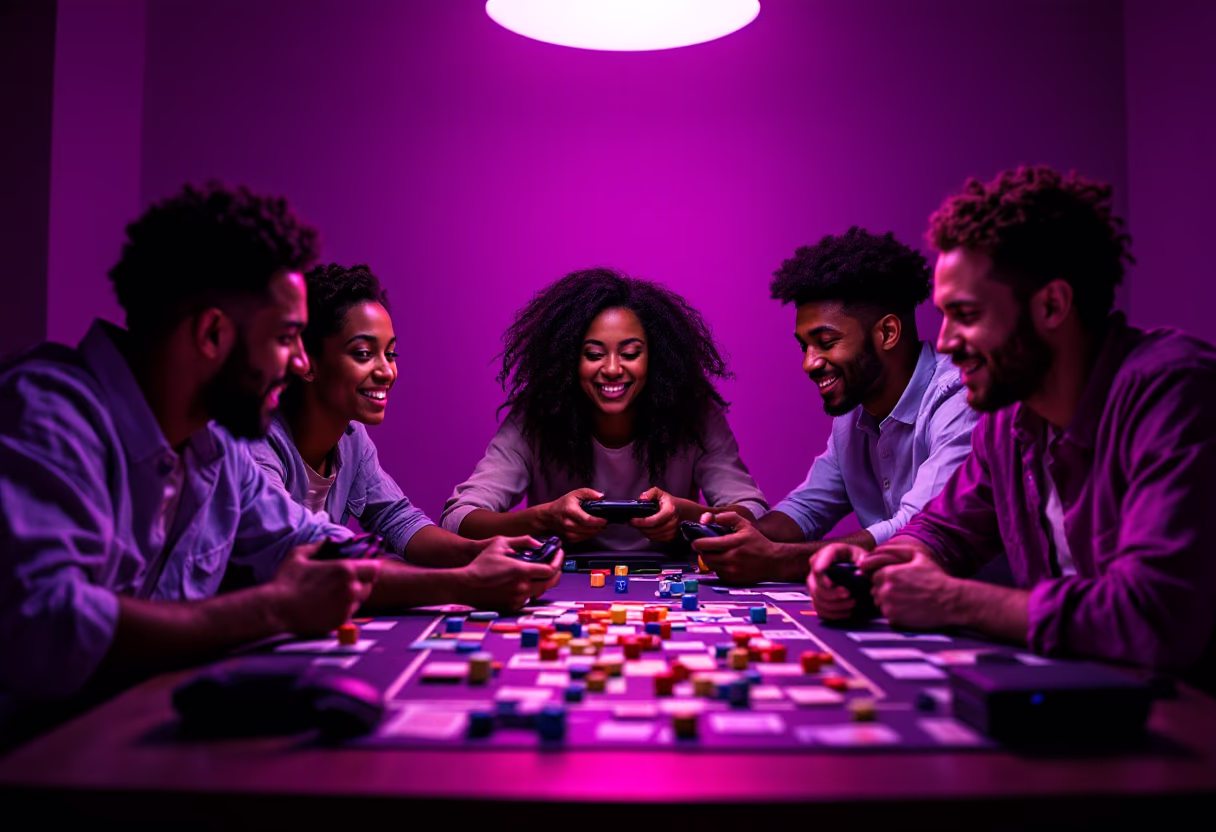 image of diverse collection of games (for a gaming and entertainment)