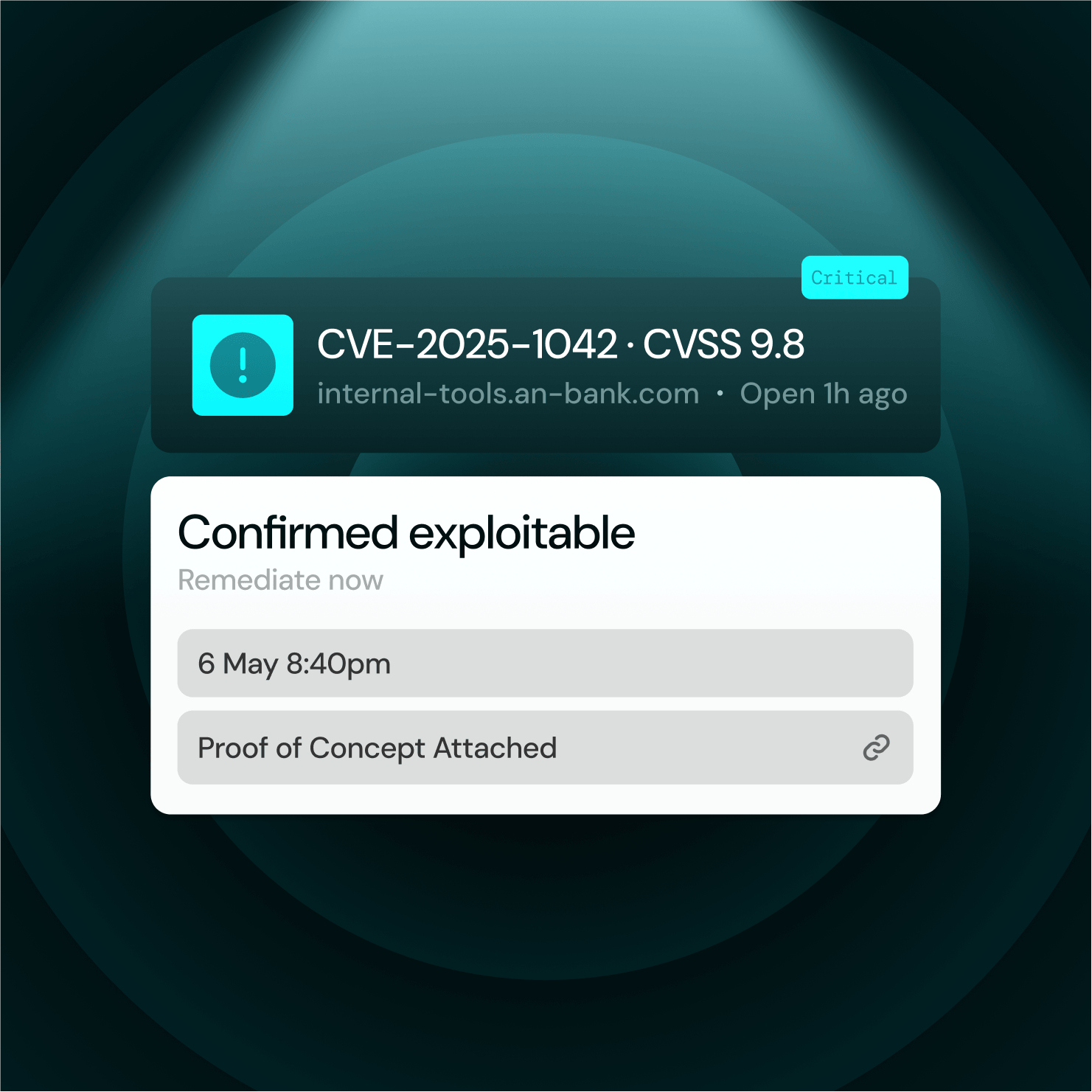 Critical security alert CVE-2025-1042 with CVSS 9.8, confirmed exploitable, proof of concept attached.