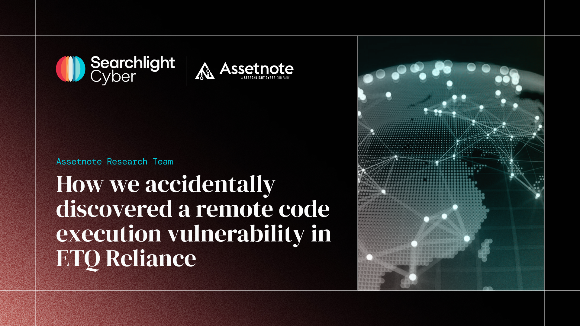 Searchlight Cyber Discloses Critical Remote Command Execution Vulnerability in ETQ Reliance