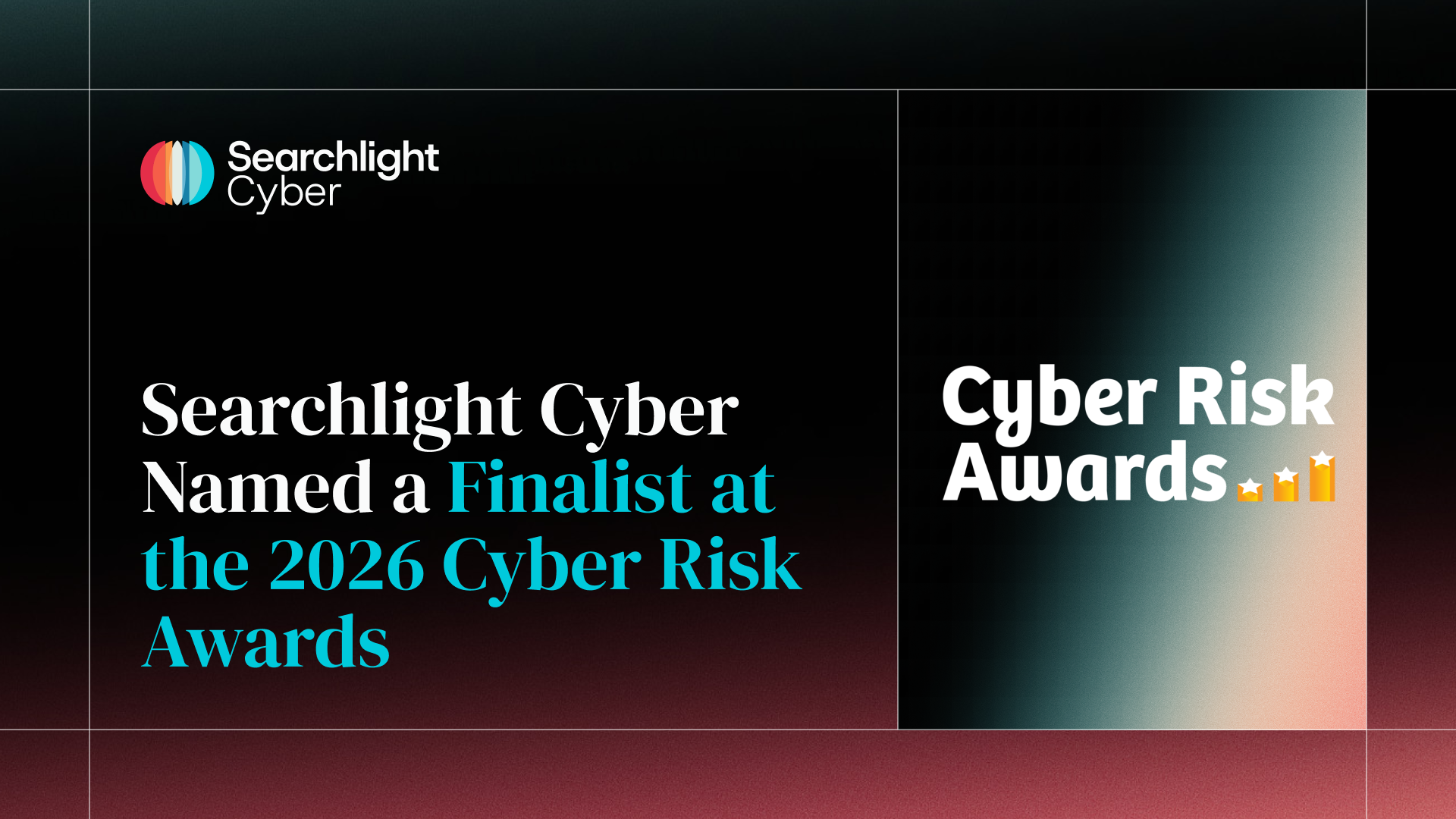 Searchlight Cyber Named a Finalist at the 2026 Cyber Risk Awards