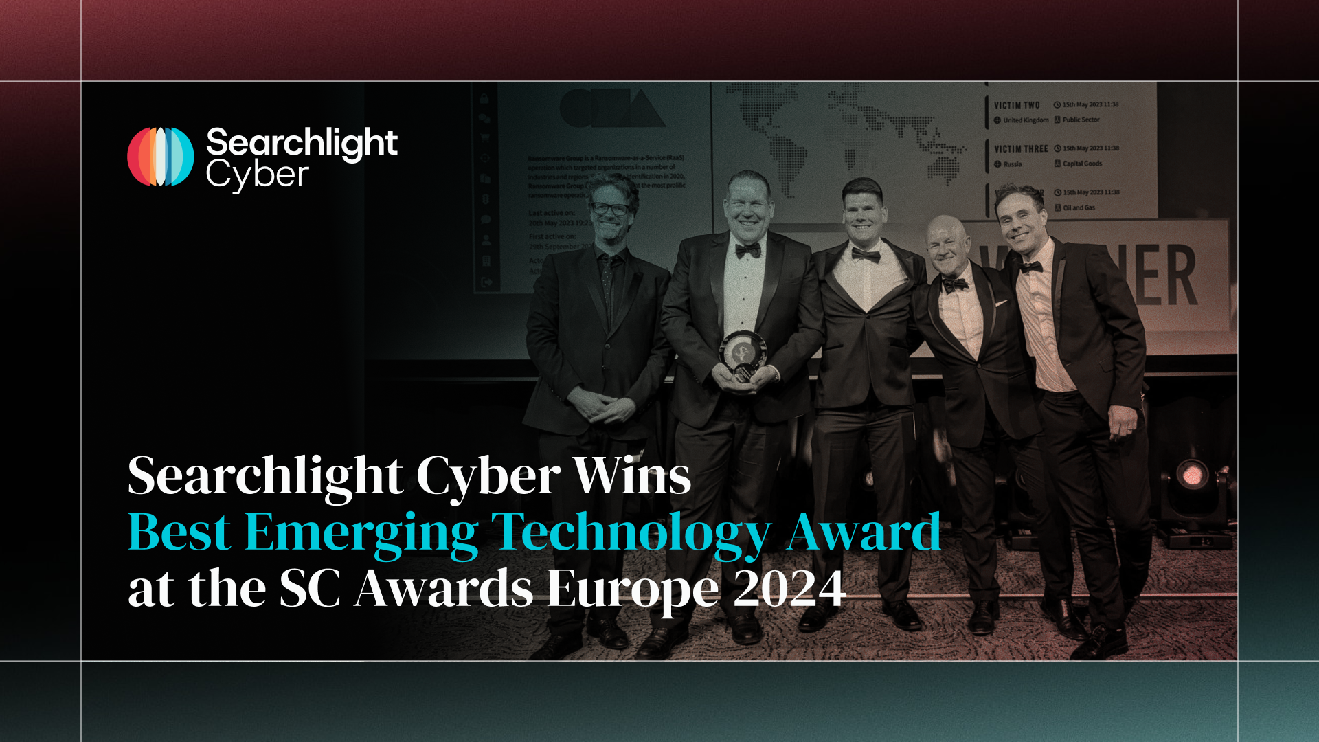 Searchlight Cyber Wins Best Emerging Technology Award at the SC Awards Europe 2024
