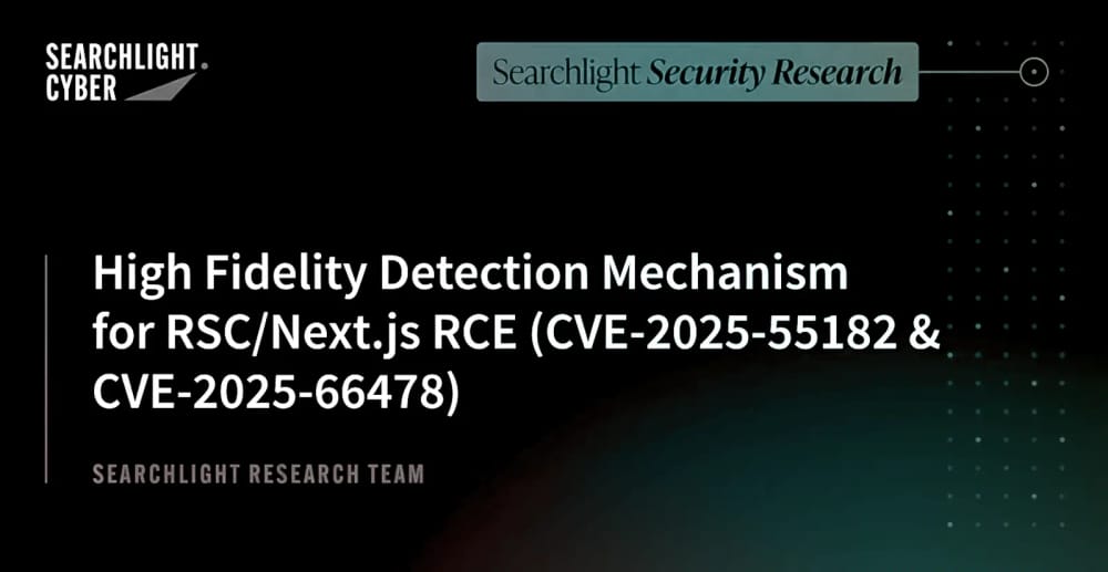 New offensive security research: Remote Code Execution (RCE) vulnerability in Next.js