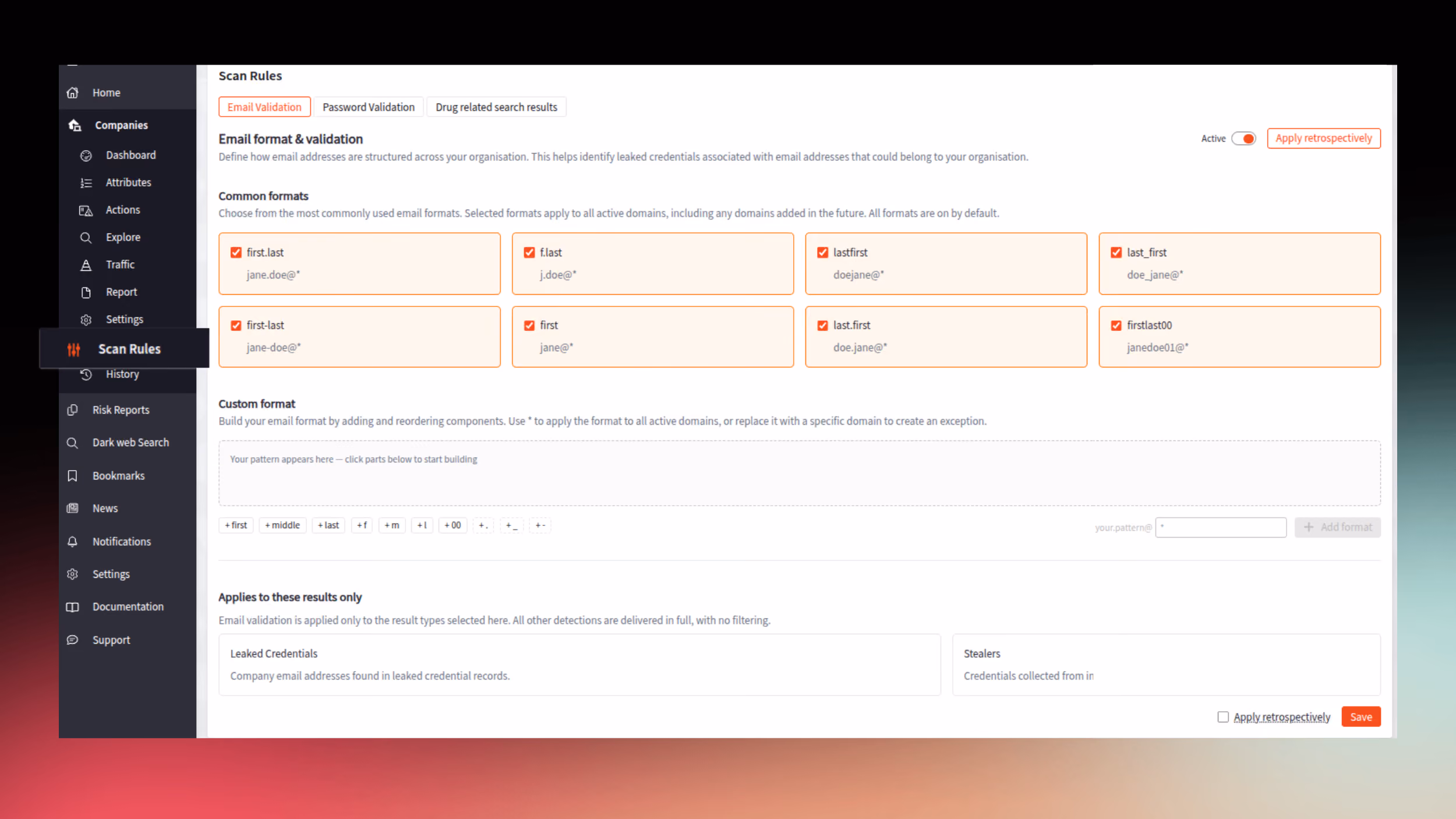 Reduce false positives with Email Format Validation