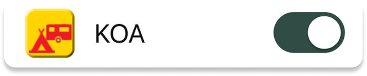 KOA filter toggle