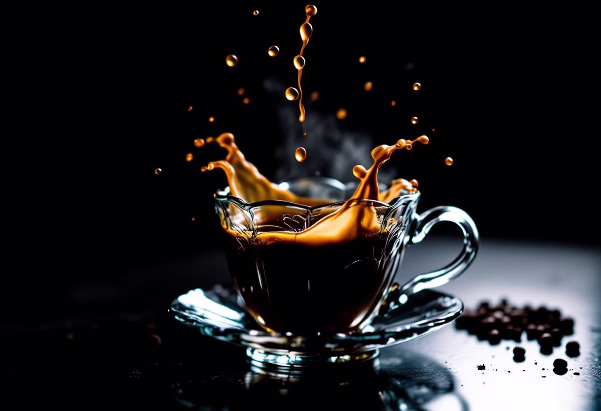 artisan coffee pour