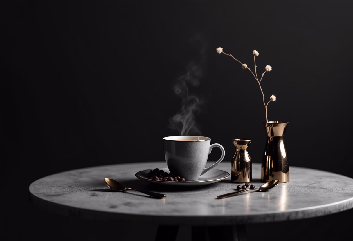 coffee shop table setup [background image]