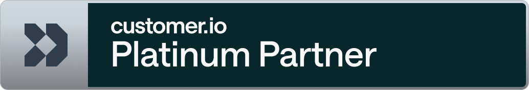 Customer.io Platinum Partner badge