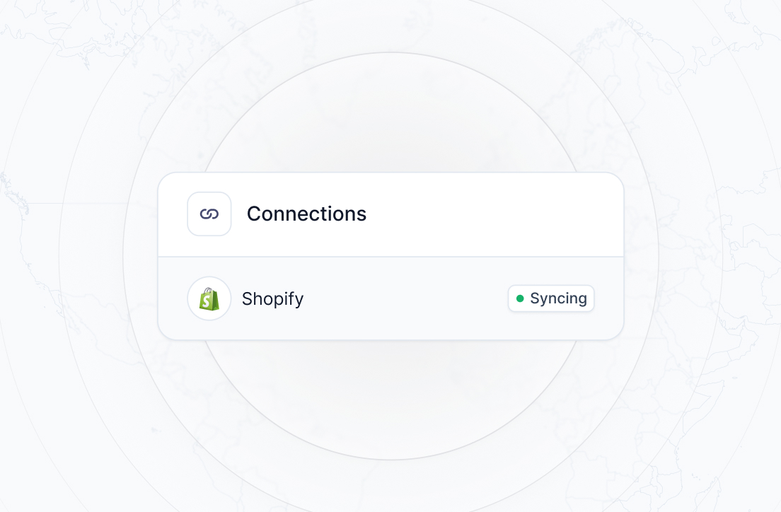 Numeral connected to Shopify and syncing