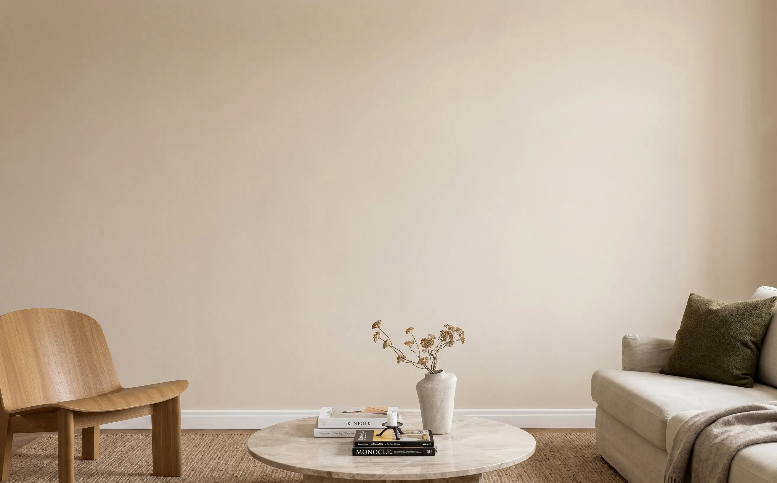 Ready-made living room in Curate, gallery wall above the sofa