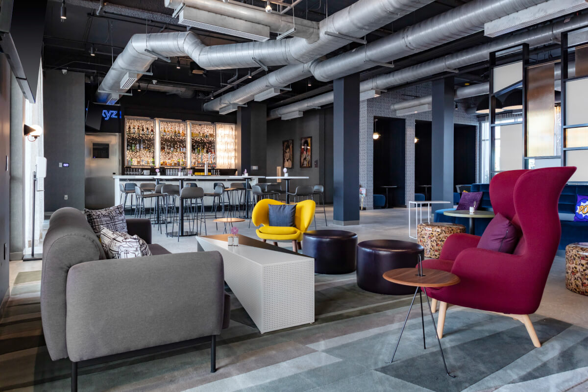 remix lounge seating and bar