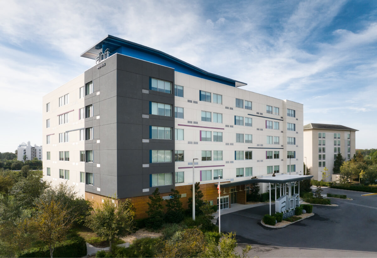 aloft hotel exterior view