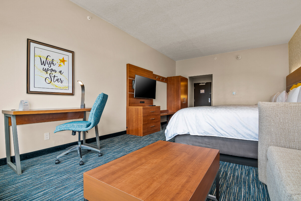 single bed hotel room