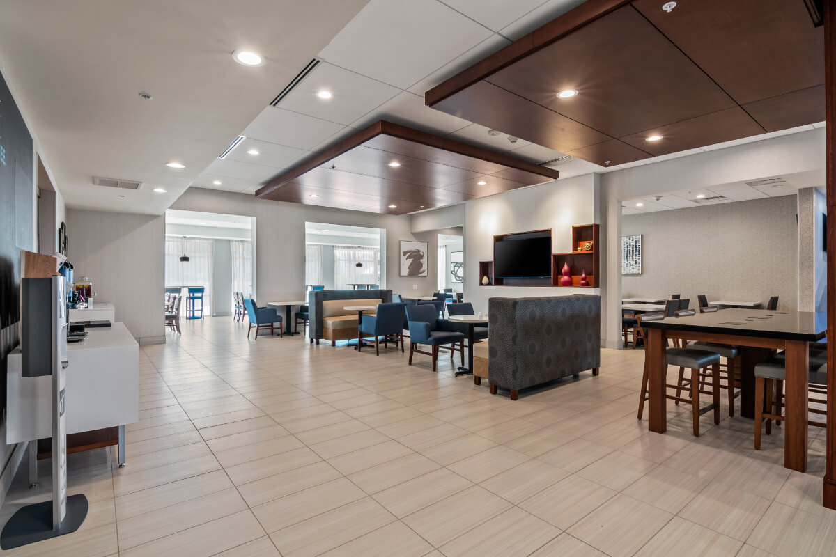 seating area of lobby