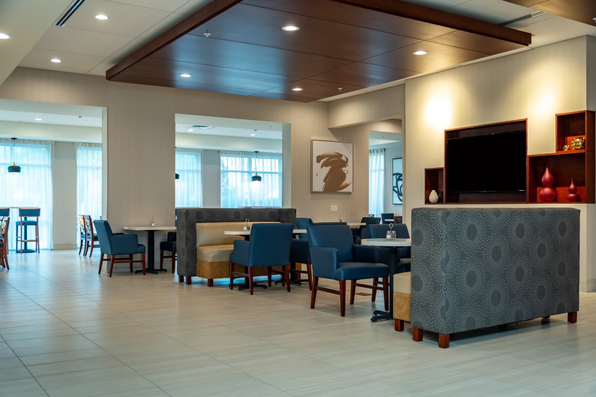 lobby area of holiday inn