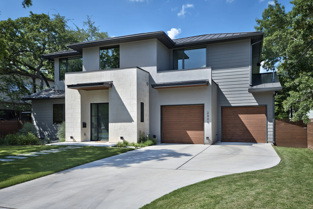 Austin modern custom home exterior
