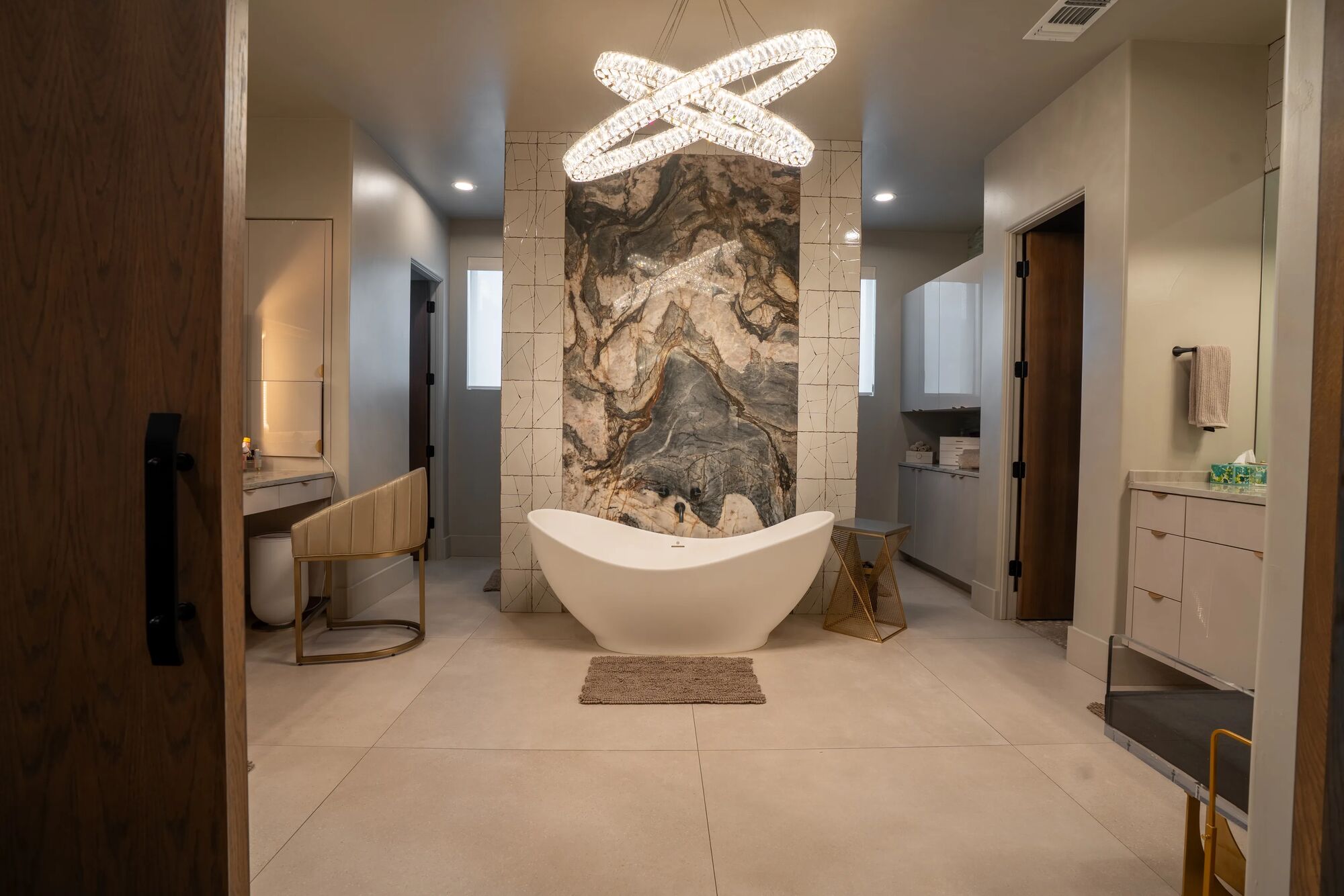 Remodeled bathroom interior