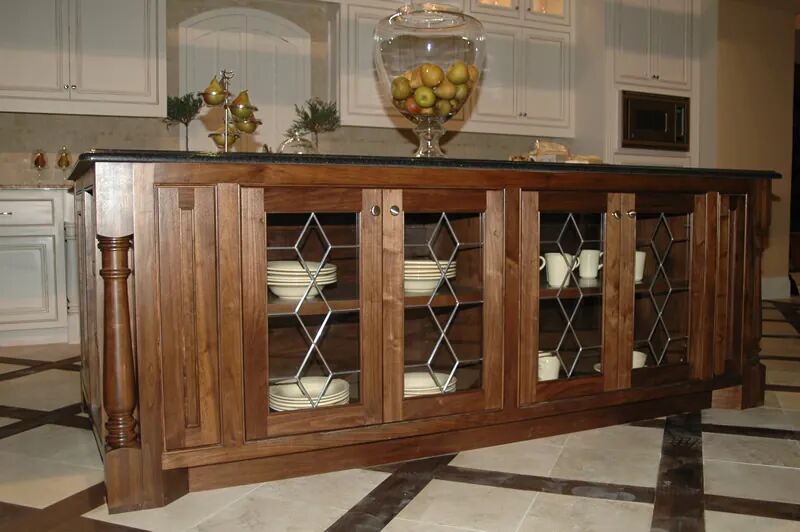 Walnut kitchen island