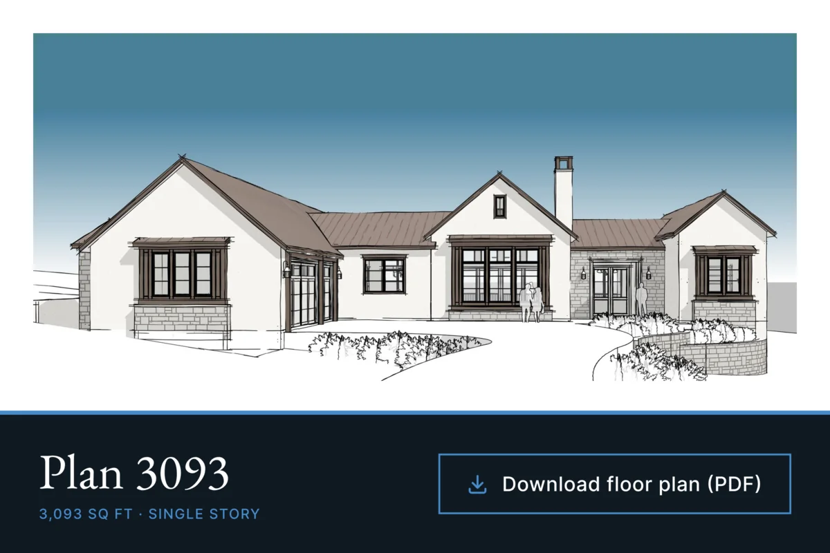 Plan 3093 — 3,093 sq ft floor plan